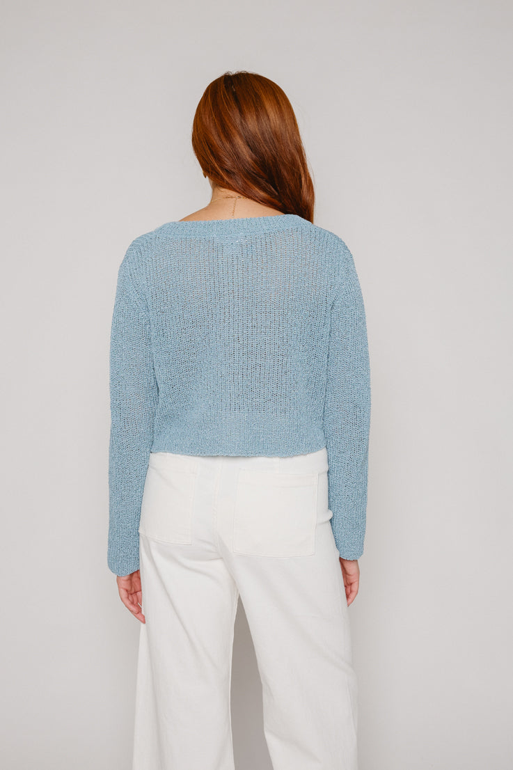 Nel cardigan trasparente