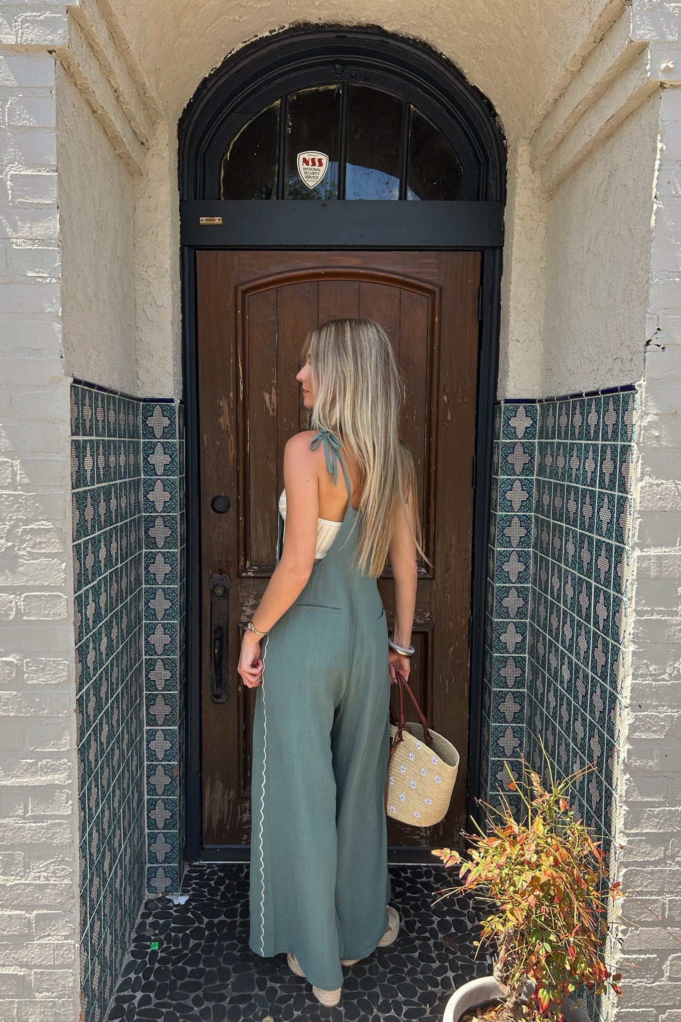 Tuta da giardino in serra