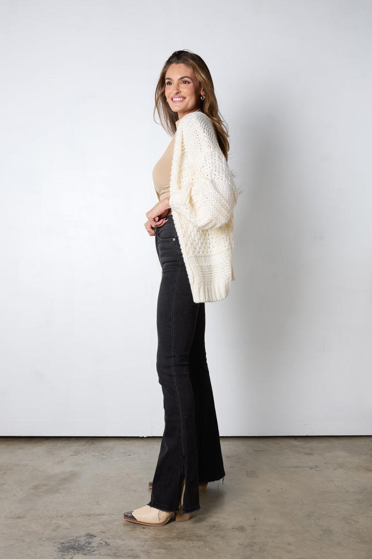 Cardigan a palla di neve