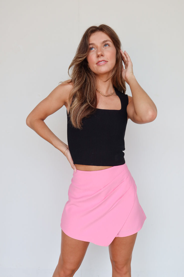 Gonna-skirt con baci di gomma da masticare