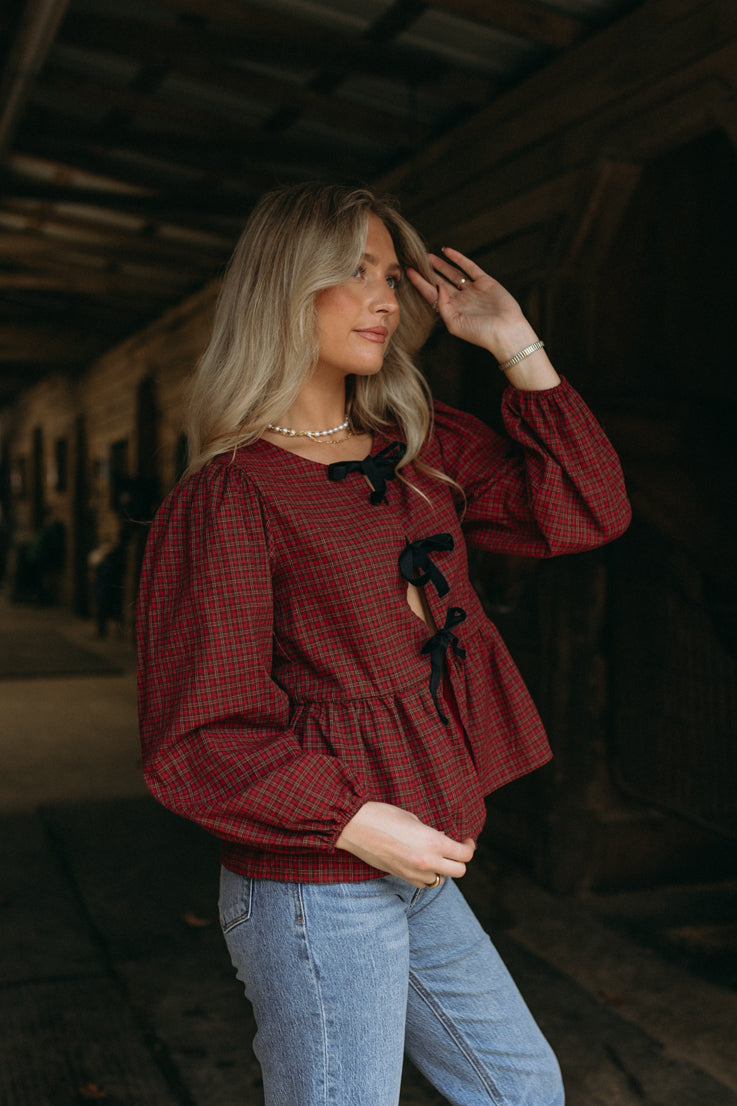 Calze appese in alto