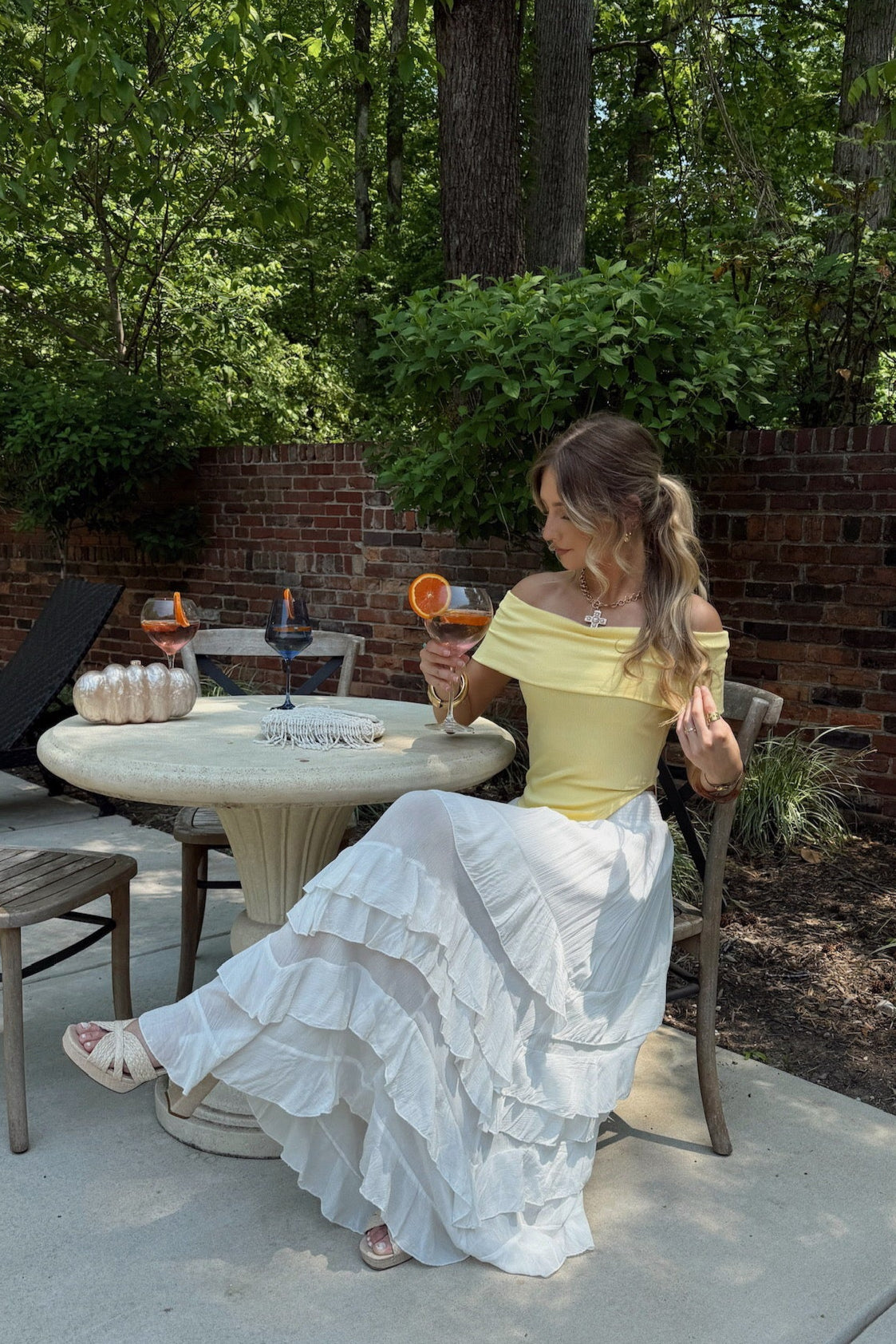 Tulipani primaverili in cima