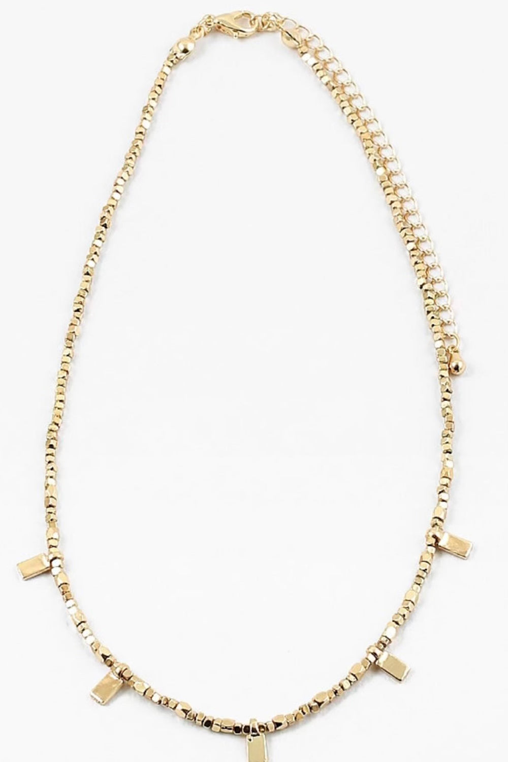 Collana rettangolare con piccole perline di Erin McDermott