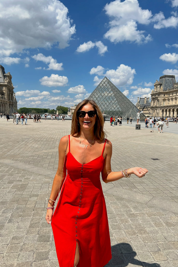 Abito lungo papavero