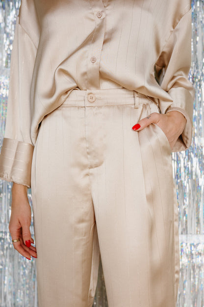 Pantaloni in raso Roxi