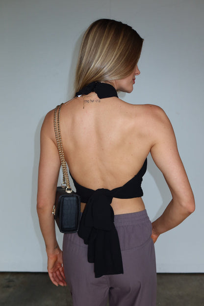 Top con scollo all'americana Alix