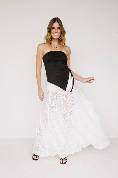 Top tubolare con occhielli laterali