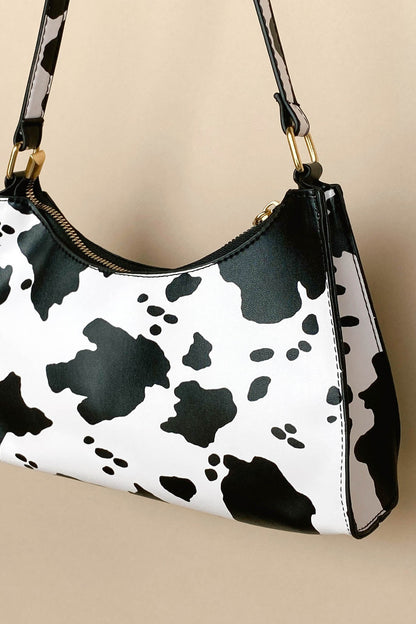 Borsa con stampa mucca