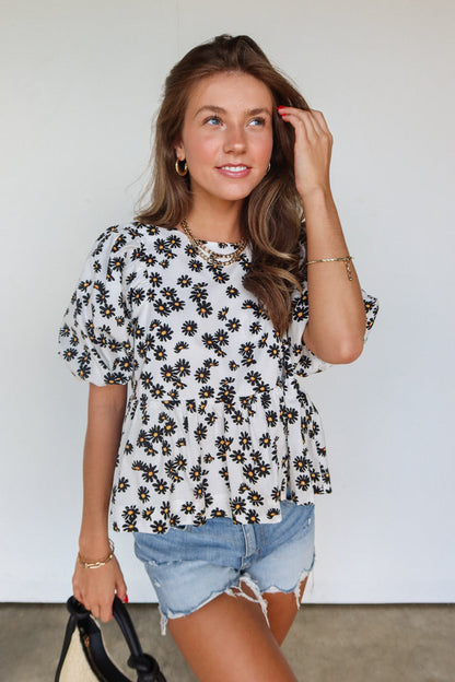 Vedere le margherite in alto