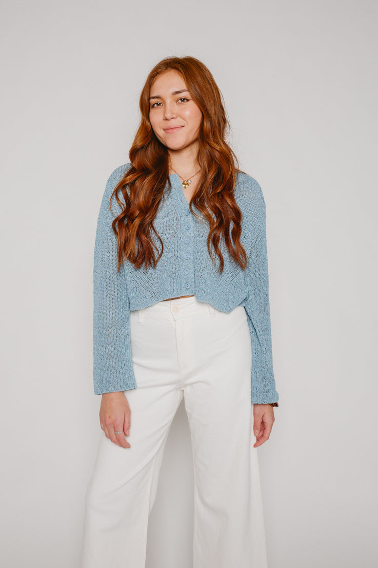 Nel cardigan trasparente