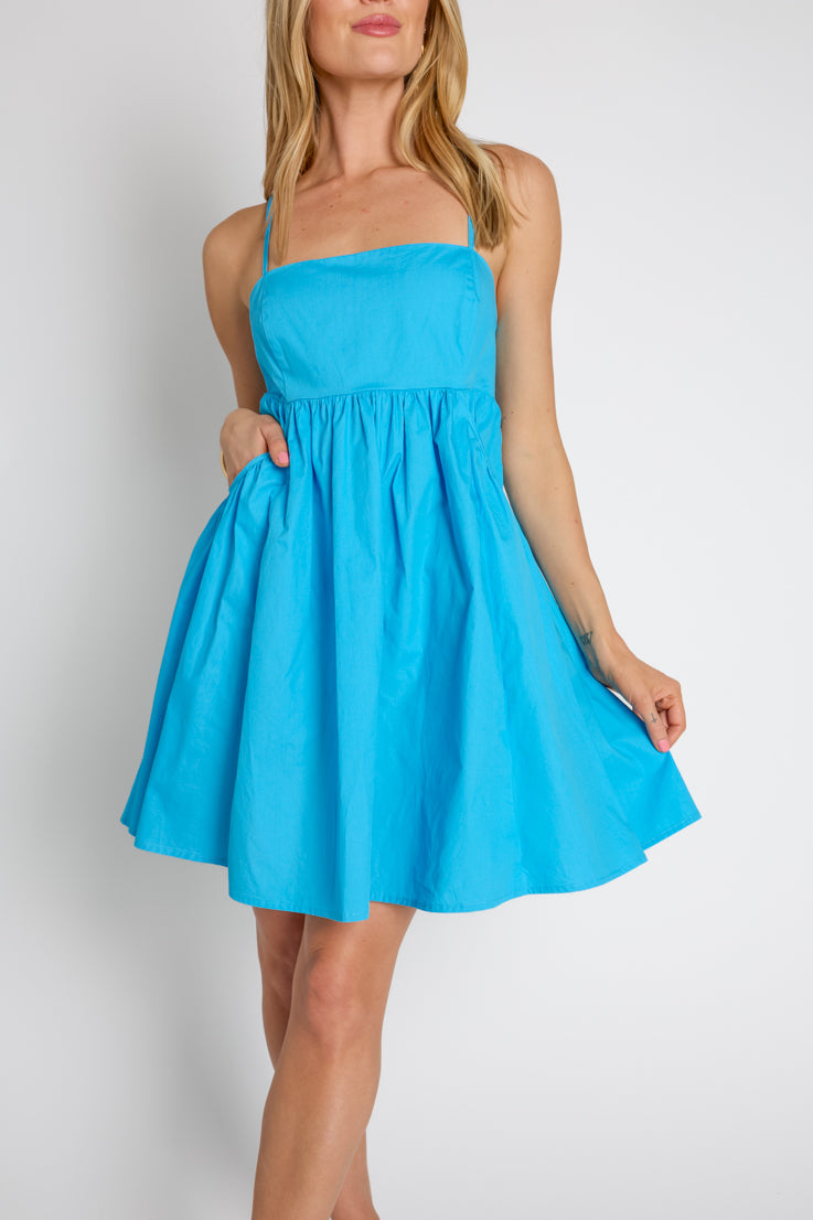 Mini abito azzurro