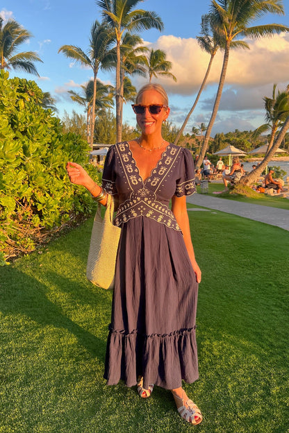 Abito da mattina blu brillante