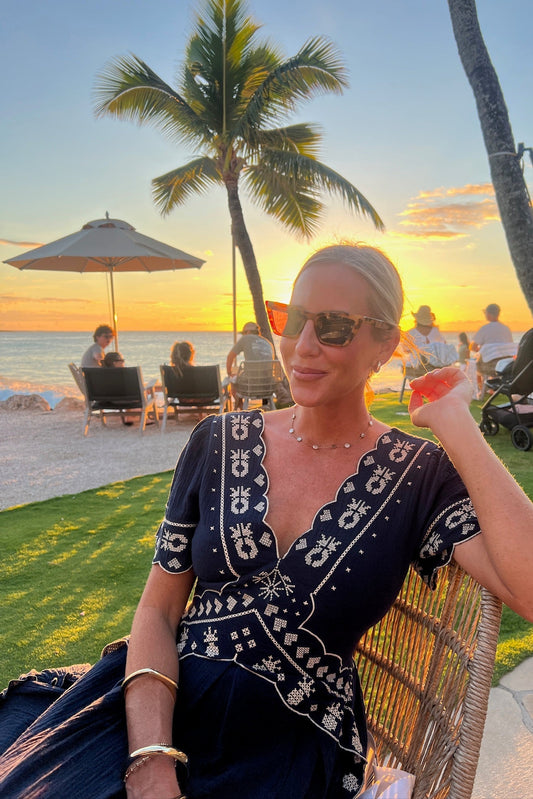 Abito da mattina blu brillante