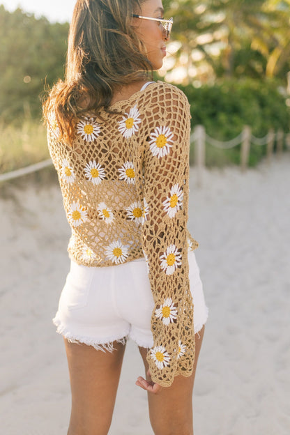 Maglione lavorato a maglia aperta Lucy