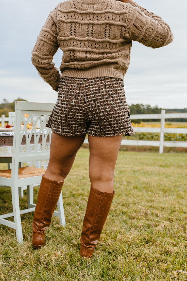 Gonna-pantalone con foglia d'acero