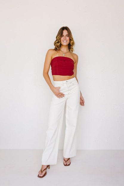 Top senza spalline arrogante