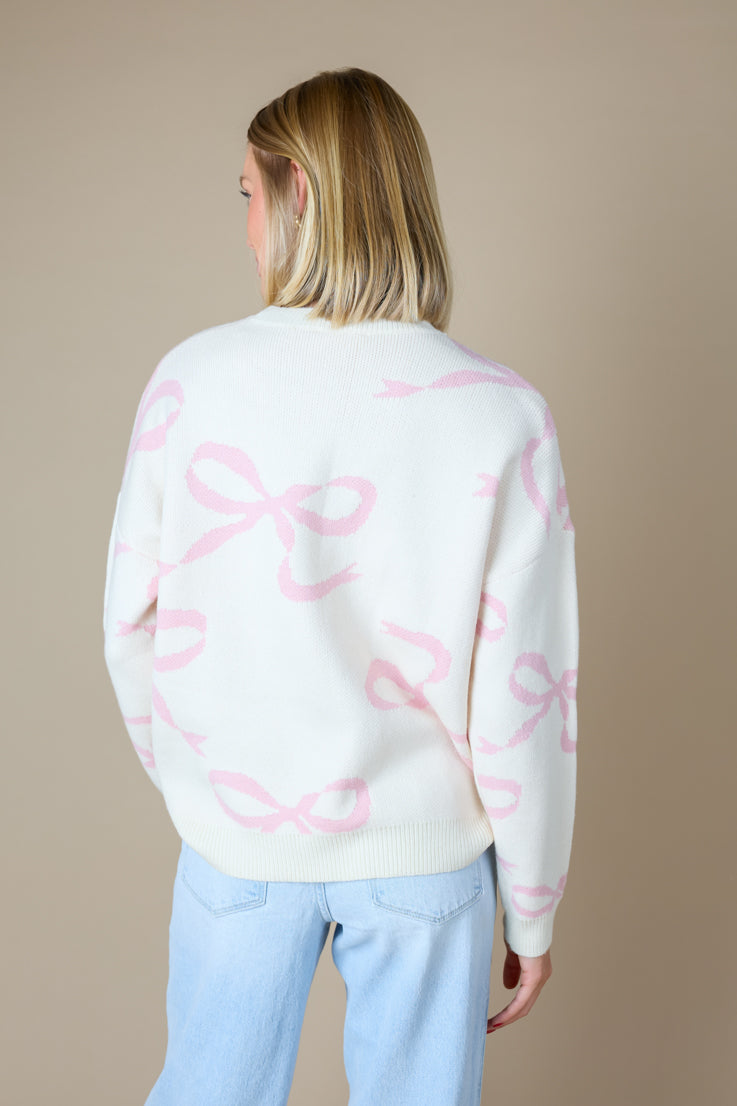 Maglione legato con un fiocco