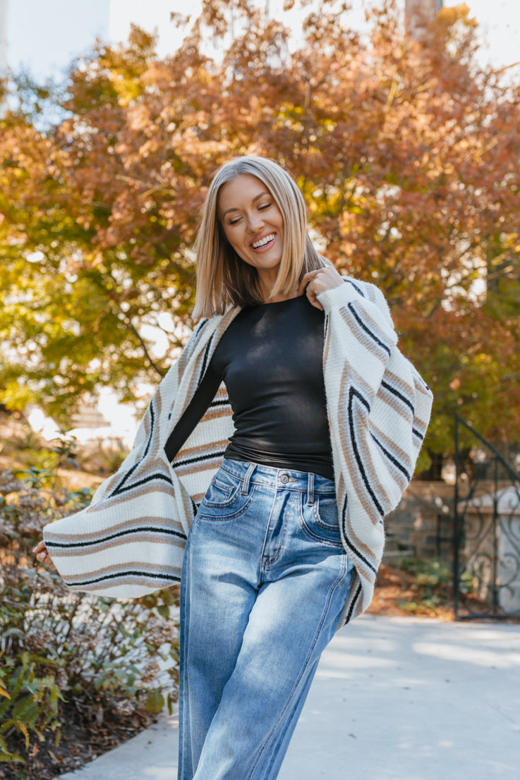 Cardigan con spalle scoperte King Street