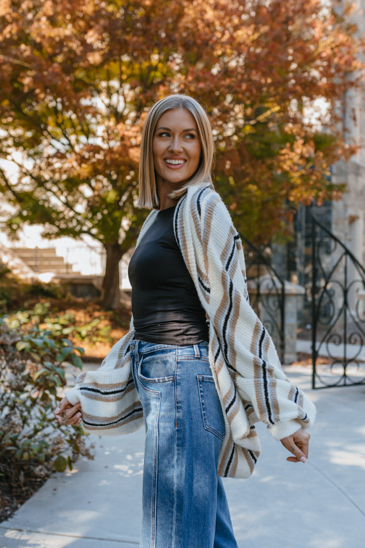 Cardigan con spalle scoperte King Street