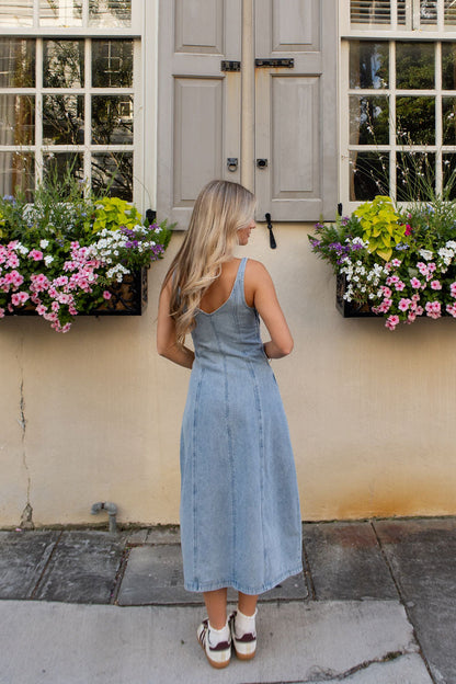 Abito midi in denim Beau