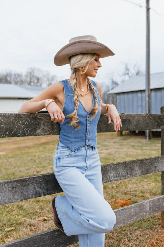 Gilet in denim Second Wind