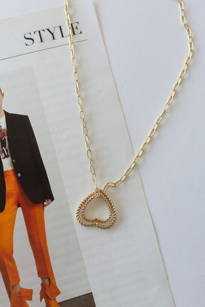 Collana con doppio cuore