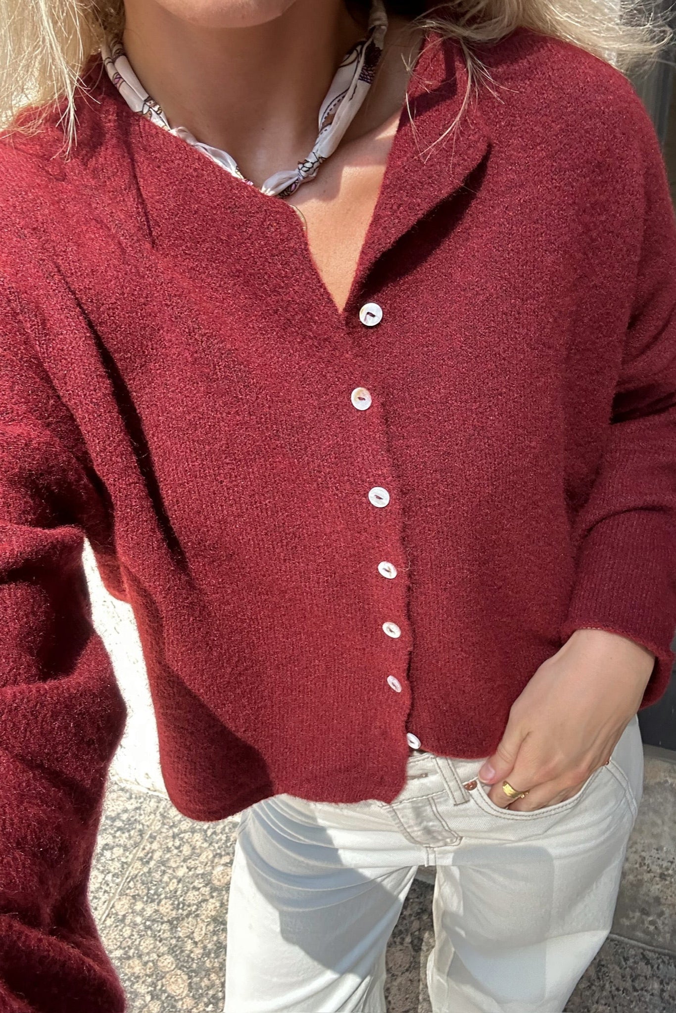 Cardigan Bundle - Pacchetto autunnale - Marrone, bordeaux e rosso