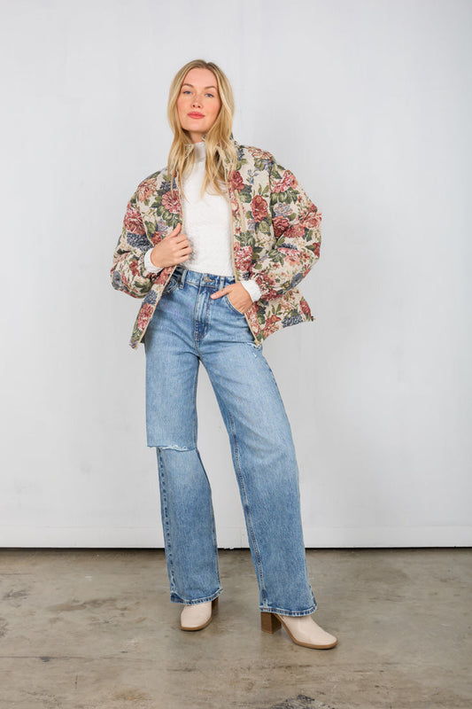 Giacca imbottita Cottagecore