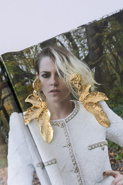 Orecchini con fiori di campo