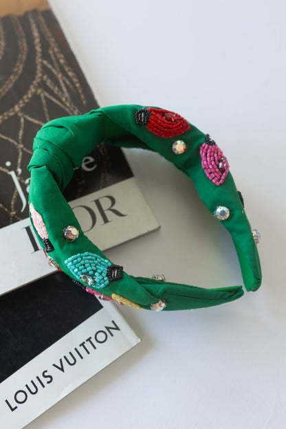 Fascia per capelli con luci festive