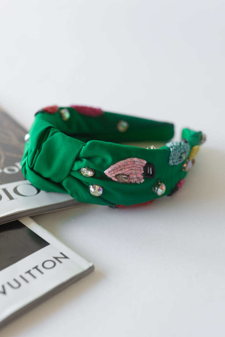 Fascia per capelli con luci festive