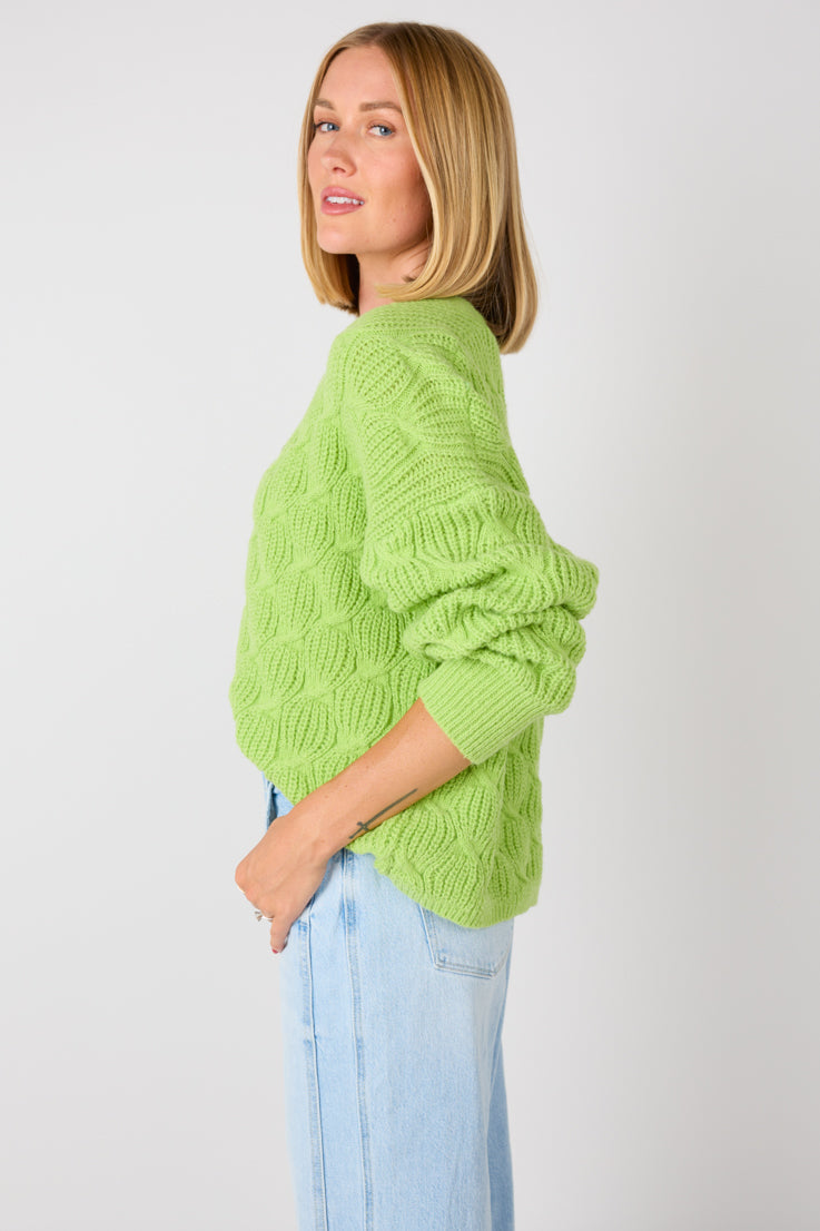 Cardigan effetto elettrico