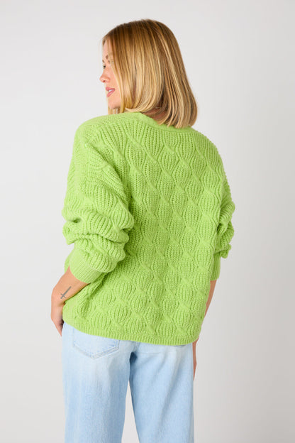 Cardigan effetto elettrico