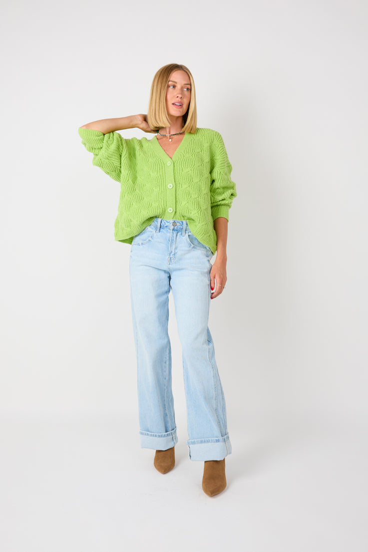 Cardigan effetto elettrico