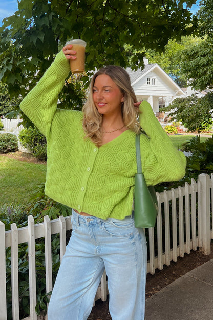 Cardigan effetto elettrico