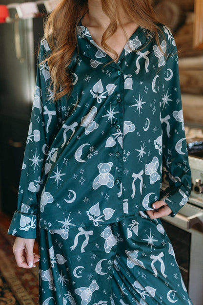 Bustino superiore del pigiama del gufo notturno