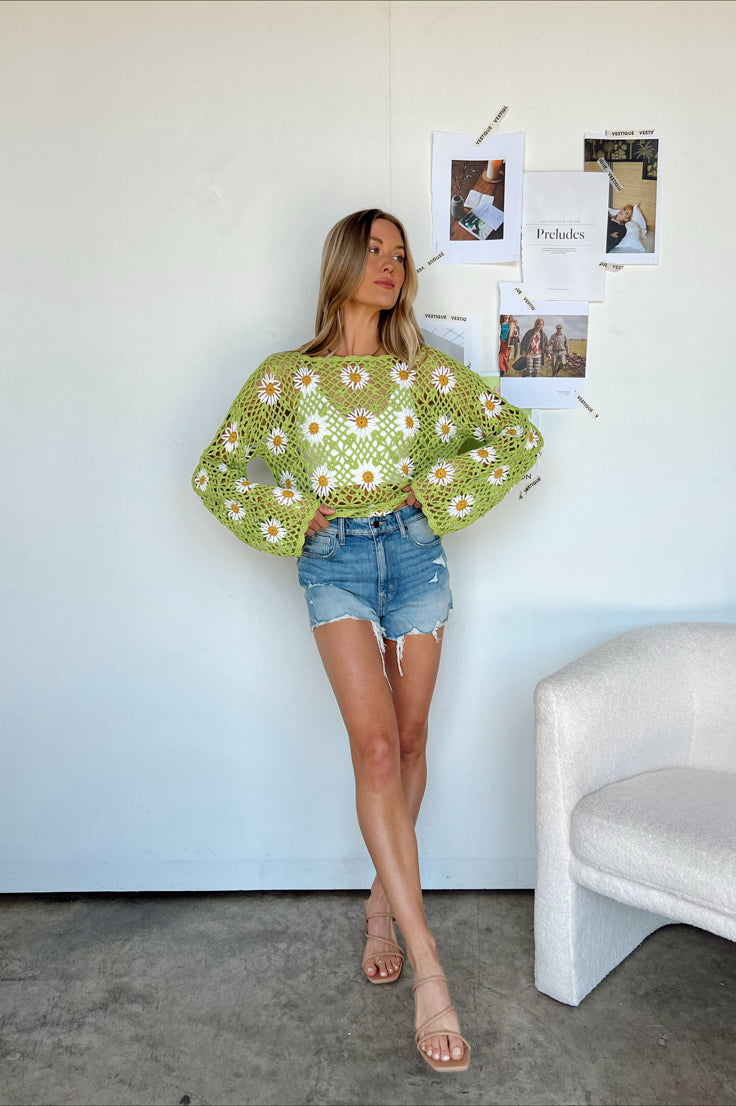 Maglione lavorato a maglia aperta Lucy