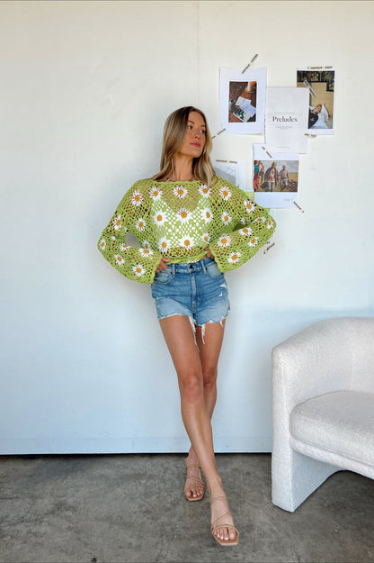 Maglione lavorato a maglia aperta Lucy