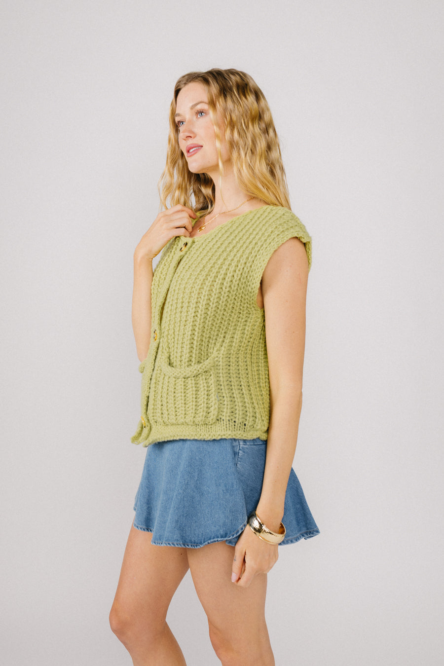 Cardigan con tavolozza di colori