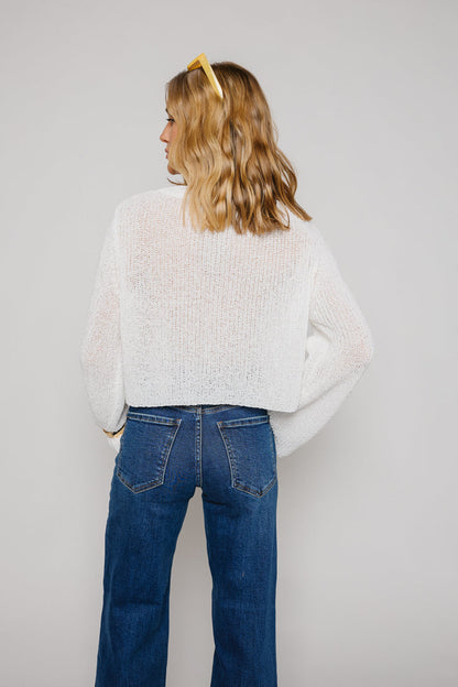 Nel cardigan trasparente