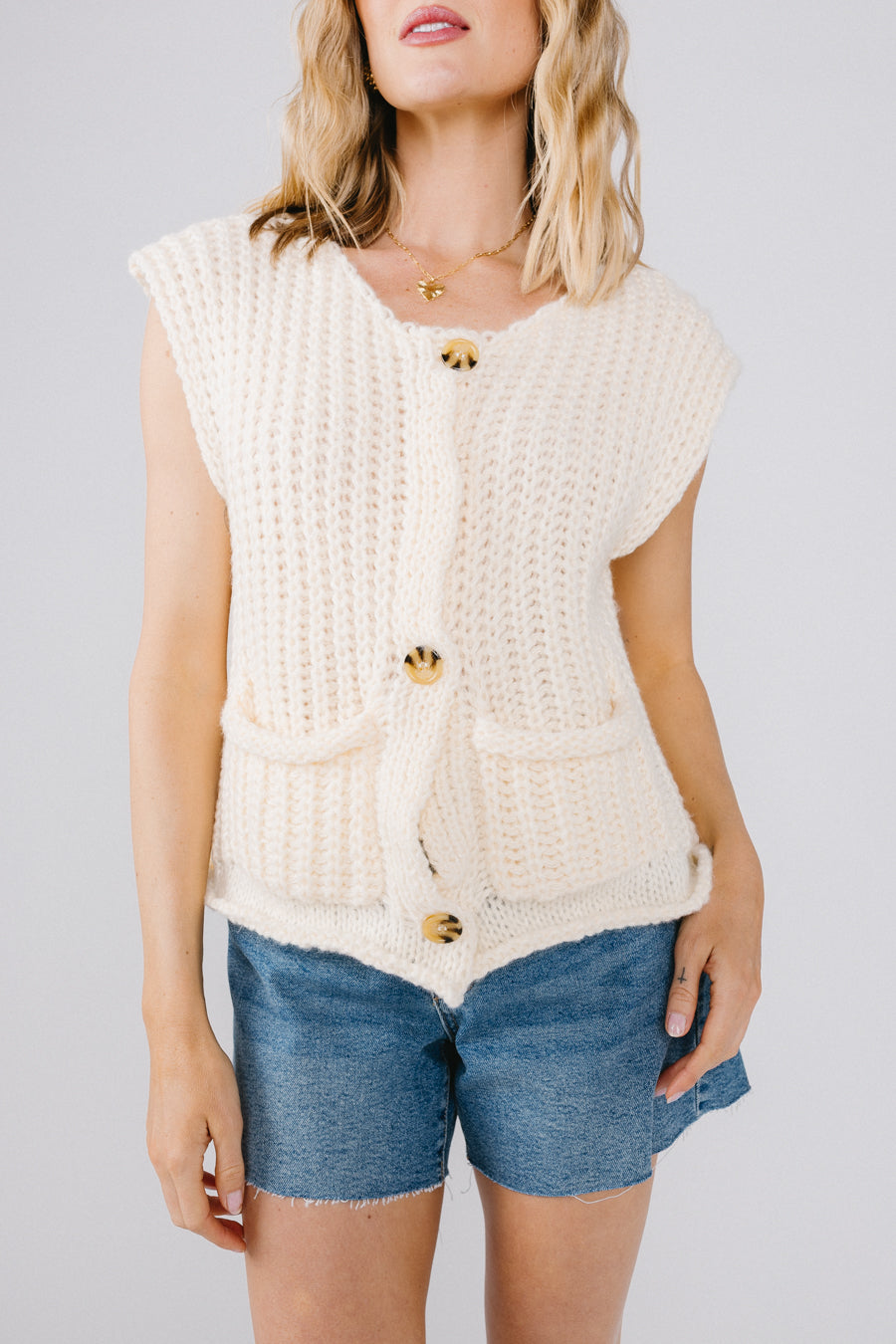 Cardigan con tavolozza di colori