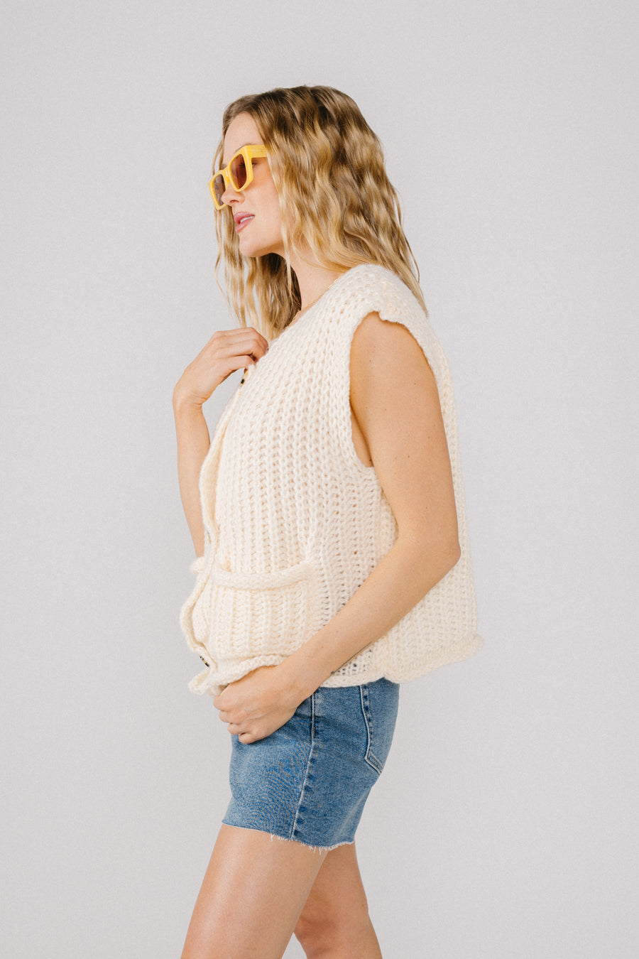 Cardigan con tavolozza di colori