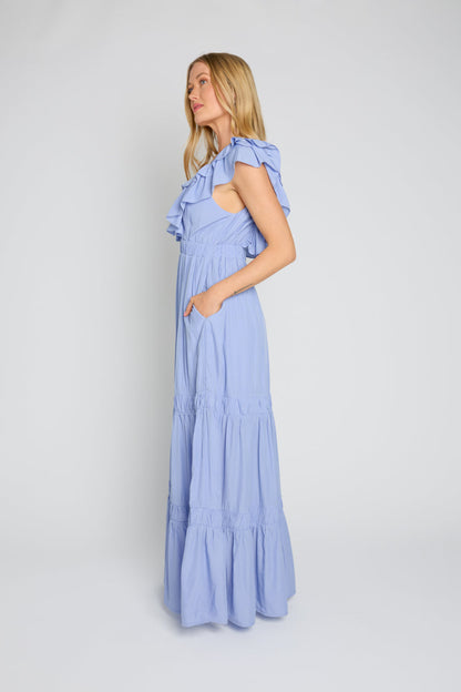 Abito lungo lilla fresco