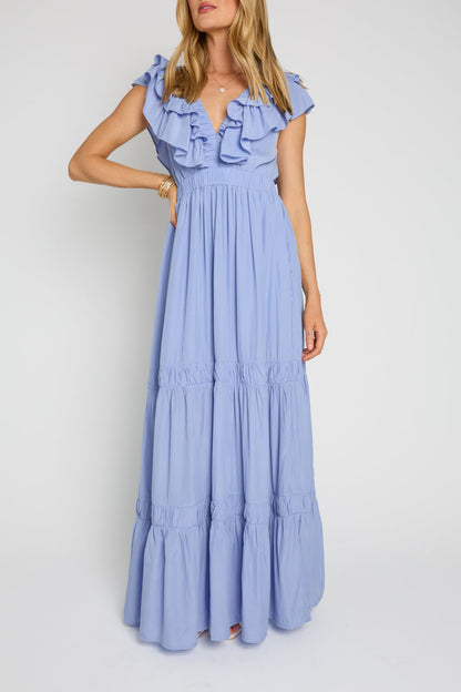 Abito lungo lilla fresco