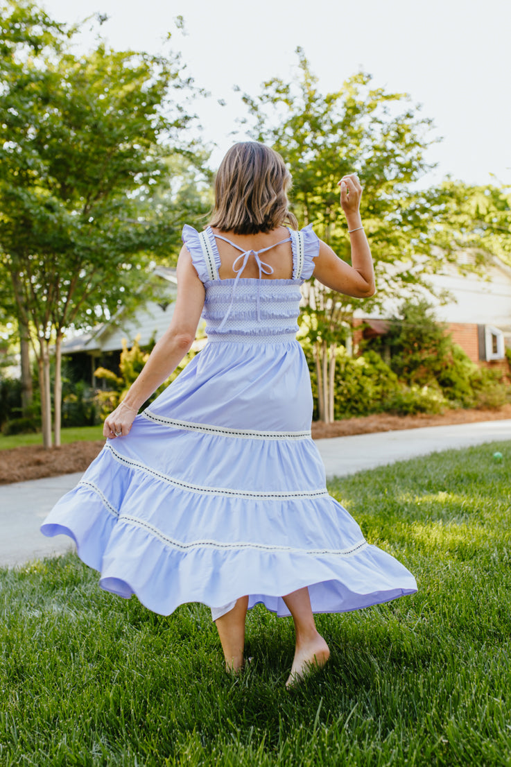 Abito midi soleggiato