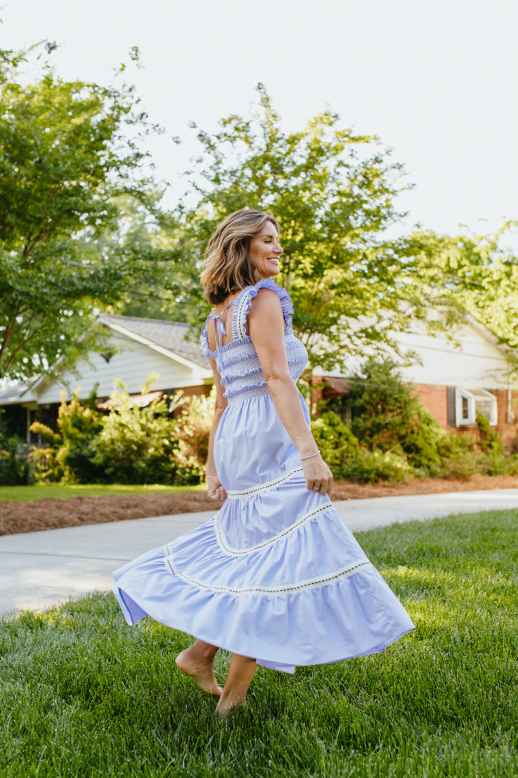 Abito midi soleggiato