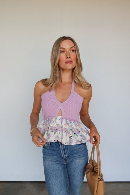 Fiori primaverili in alto