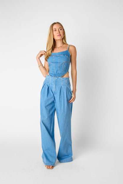 Top in denim Michelle