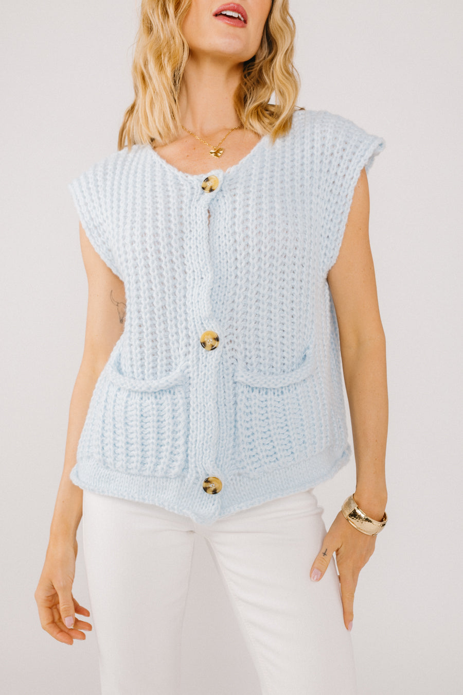 Cardigan con tavolozza di colori