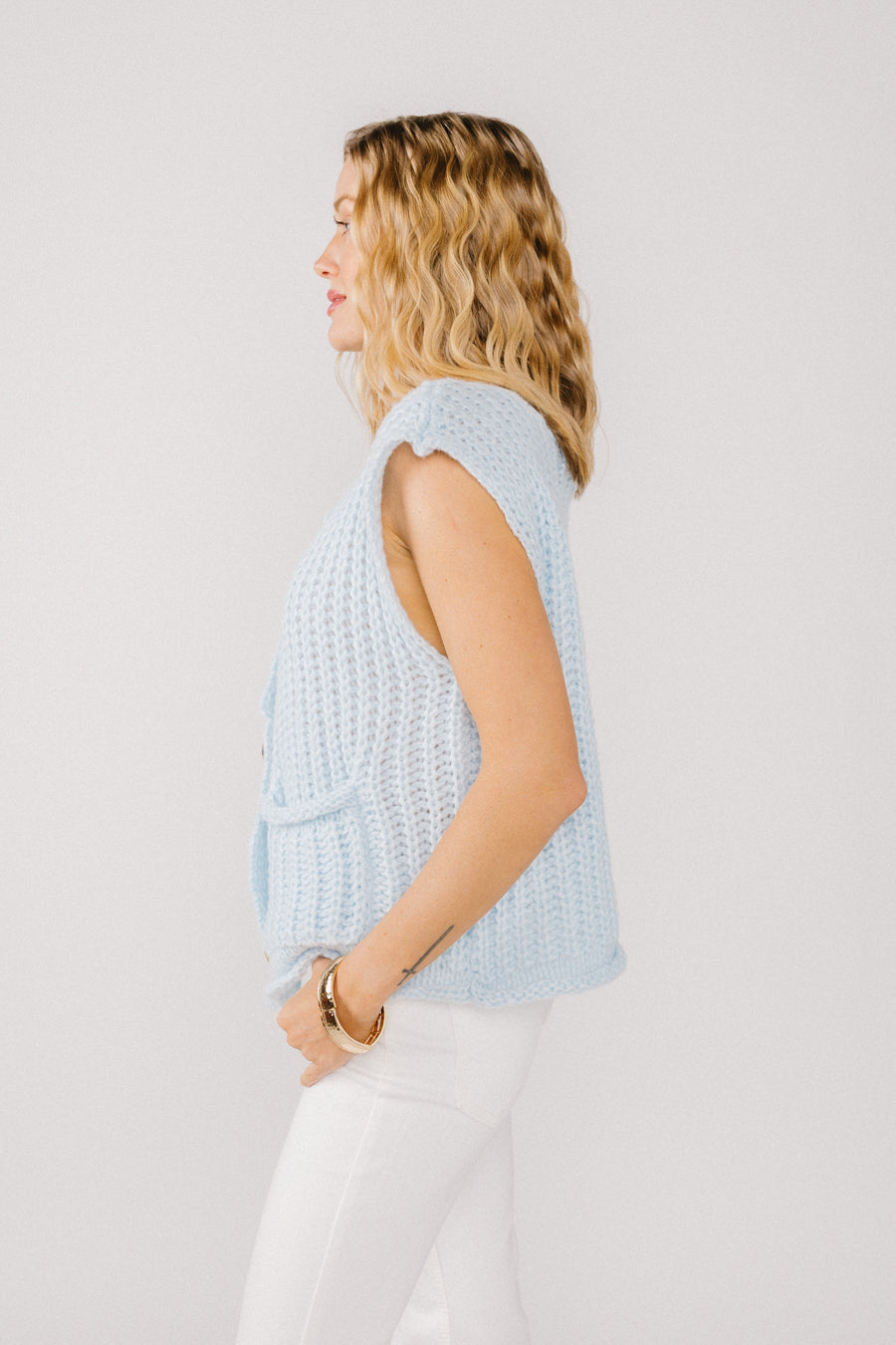 Cardigan con tavolozza di colori